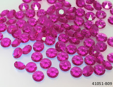 RŮŽOVÉ cyklám diamanty kamínky svatební,  1 balení