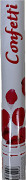 KONFETY RED ROSE vystřelovací v tubě 60cm,červené plátky růží