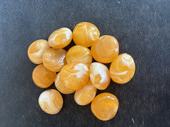 ORANŽOVÁ diamanty kamínky svatební 1 bal  