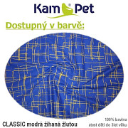 KUPONY Č.185 -Látka bavlna plátno ATEST DĚTI,vzor modrá žíhaná,68/150cm