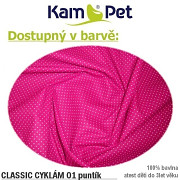 KUPONY Č 257-Látka bavlna plátno ATEST DĚTIcyklám mikro puntík,70/40cm