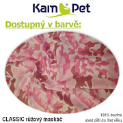 Taška na psa vel. 40 KamPet  Bavlna maskáč růžový