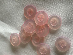 Růžové knoflíky, á 1ks nebo balení 10ks 