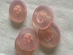Růžové knoflíky, á 1ks nebo balení 10ks  