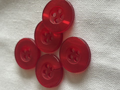 ČERVENÉ knoflíky, á 1ks nebo balení 10ks 