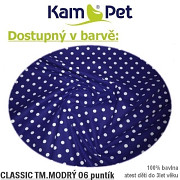 MODRÁ tmavá látka s puntíky 12 puntíkované plátno,  á 1m