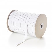 BÍLÁ prádlová guma pruženka 8mm, 1 nebo 25m