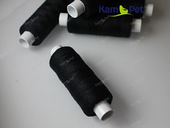 Černé nitě na koženku, rins a nylon 24/3 návin 130m