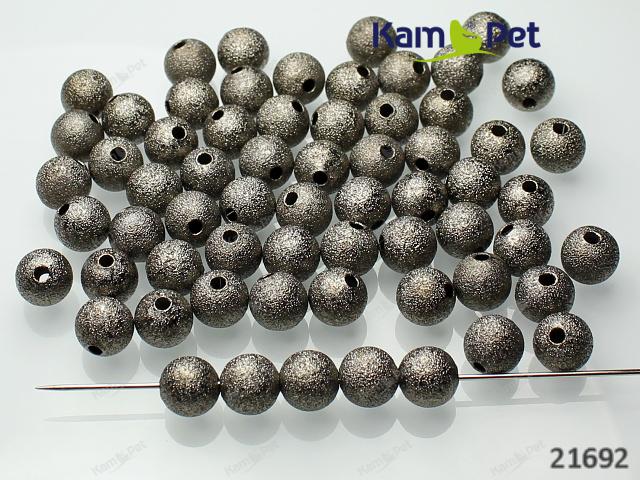 Gunmetal korálky kovové kuličky 8mm, bal. 10ks