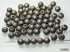 Gunmetal korálky kovové kuličky 8mm, bal. 10ks