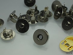 Magnetické zapínání kulaté CHROM 14mm 