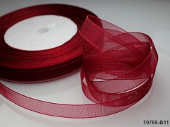 Bordó stuha organzová 10mm organza stužka bordó červená