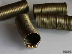 Paměťový drát 20mm prstýnkový BRONZ, 80otoček