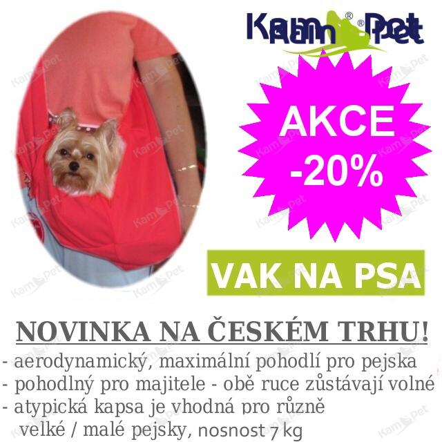 Vak na psa - na nošení psa ČERVENÝ