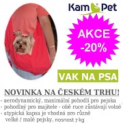 Vak na psa - na nošení psa ČERVENÝ