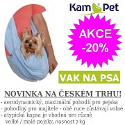 Vak na psa - na nošení psa SVĚTLE MODRÝ