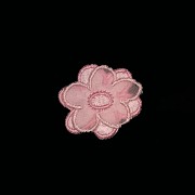 Nažehlovačka 3D kytička růžová