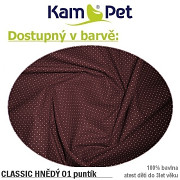 Puntíkovaný kojící polštář KamPet Classic vel. M  06 hnědý