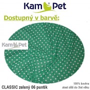Puntíkované polohovací lehátko pro miminko č. 1 KamPet Classic zelený