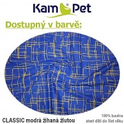 Polohovací polštář KamPet 20 Classic modrá žíhaná