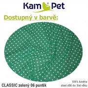 Polohovací polštář KamPet 20 Classic puntík 06 zelený