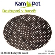 Polohovací válec Ø15/50cm Classic puntík 06 hnědý