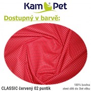 Polohovací válec Ø15/50cm Classic puntík mikro červený