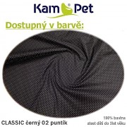 Polohovací válec Ø15/50cm Classic puntík mikro černý