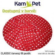 Polohovací válec Ø30/70cm KamPet Classic puntík 06 červený