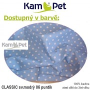 Polohovací spastik 90 KamPet Classic puntík 06 sv.modrý