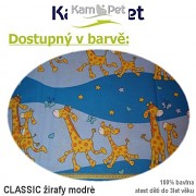 Polohovací spastik 110 KamPet Classic modré žirafy