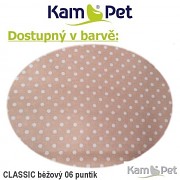 Polohovací spastik 110 KamPet Classic puntík 06 béžový