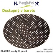 Polohovací spastik 130 KamPet Classic puntík hnědý