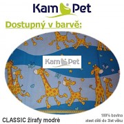 Polohovací spastik 160 KamPet Classic modré žirafy