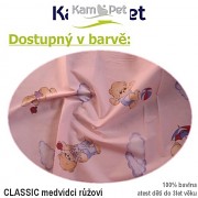 Polohovací spastik 160 KamPet Classic růžoví medvídci Polohovací spastik 160 KamPet Classic růže patchwork Polohovací spastik 160 KamPet Classic růžoví medvídci