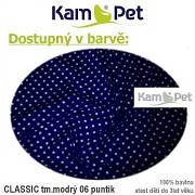 Polohovací spastik 160 KamPet Classic puntík tm.modrý