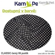 Polohovací spastik 160 KamPet Classic puntík 06 černý Polohovací spastik 160 KamPet Classic puntík 06 tm.modrý Polohovací spastik 160 KamPet Classic puntík 06 černý