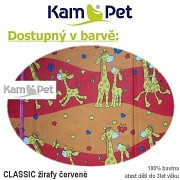 Polohovací spastik 190 KamPet Classic červené žirafy Polohovací spastik 190 KamPet Classic kombinace barev Polohovací spastik 190 KamPet Classic červené žirafy