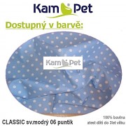 Polohovací spastik 190 KamPet Classic puntík 06 sv.modrý Polohovací spastik 190 KamPetv Classic puntík 06 růžový Polohovací spastik 190 KamPet Classic puntík 06 sv.modrý