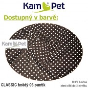 Polohovací spastik 190 KamPet Classic puntík hnědý