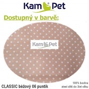 Polohovací spastik 220 KamPet Classic puntík béžový