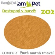Sedací vak Beanbag 110 KamPet Comfort barva ZO2 žlutá tm.matná