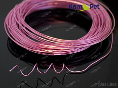 Růžový bižuterní drát hliníkový drát 1mm snadno tvarovatelný drát
