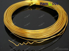 Zlatý bižuterní drát hliníkový drát 1mm snadno tvarovatelný drát, á 1m