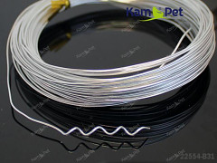 Stříbrný bižuterní drát hliníkový drát 1mm snadno tvarovatelný drát, á 1m