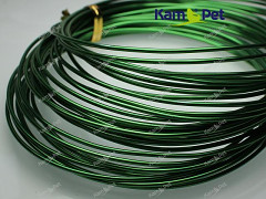 Zelený bižuterní drát hliníkový drát 1,5mm, á 1m Zelený bižuterní drát hliníkový drát 1,5mm Zelený bižuterní drát hliníkový drát 1,5mm, á 1m