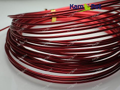 Červený bižuterní drát hliníkový drát 1,5mm, á 1m Červený bižuterní drát hliníkový drát 1,5mm Červený bižuterní drát hliníkový drát 1,5mm, á 1m