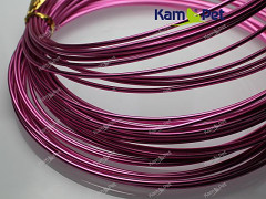 Růžový bižuterní drát hliníkový drát 1,5mm, á 1m Růžový bižuterní drát hliníkový drát 1,5mm Růžový bižuterní drát hliníkový drát 1,5mm, á 1m